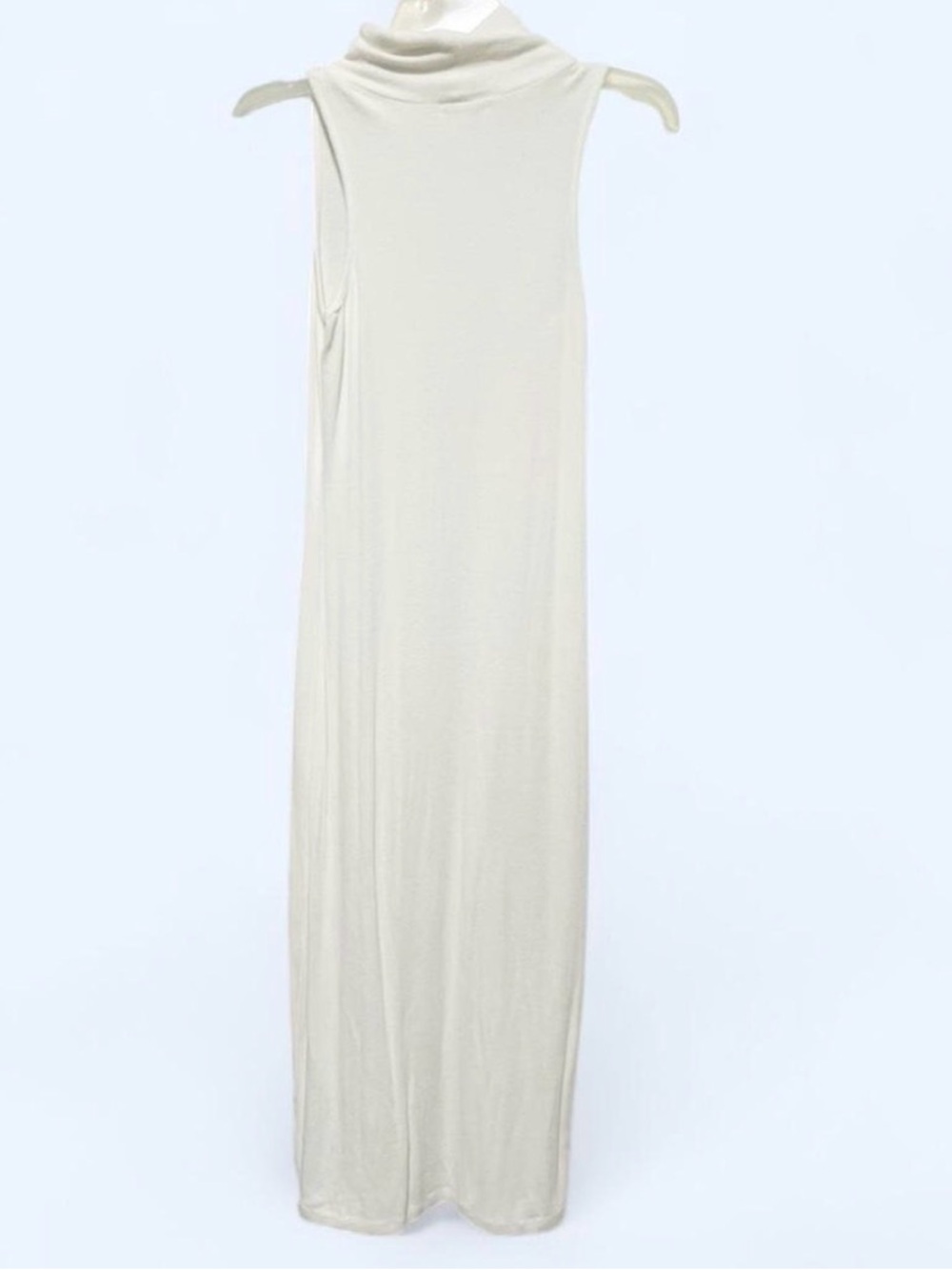 Gianni Bini Ivory Sleeveless Ribbed Knit Dress